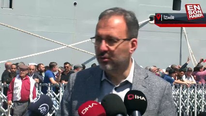 Bakan Kasapoğlu açıkladı: İzmir'de TCG Anadolu'yu 71 bin kişi ziyaret etti