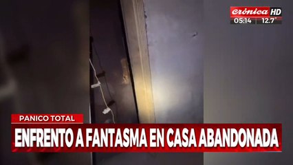 Se armó de coraje y enfrentó a violento fantasma de casa abando