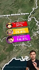 Mangas préférés par région