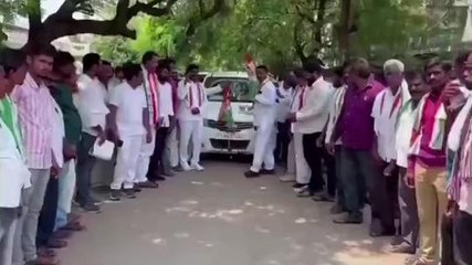 సూర్యాపేట: విద్యార్థి నిరుద్యోగ సంఘర్షణ సభకు తరలిన కాంగ్రెస్ శ్రేణులు