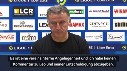 Galtier: "Kein Kommentar" zu Messi-Botschaft