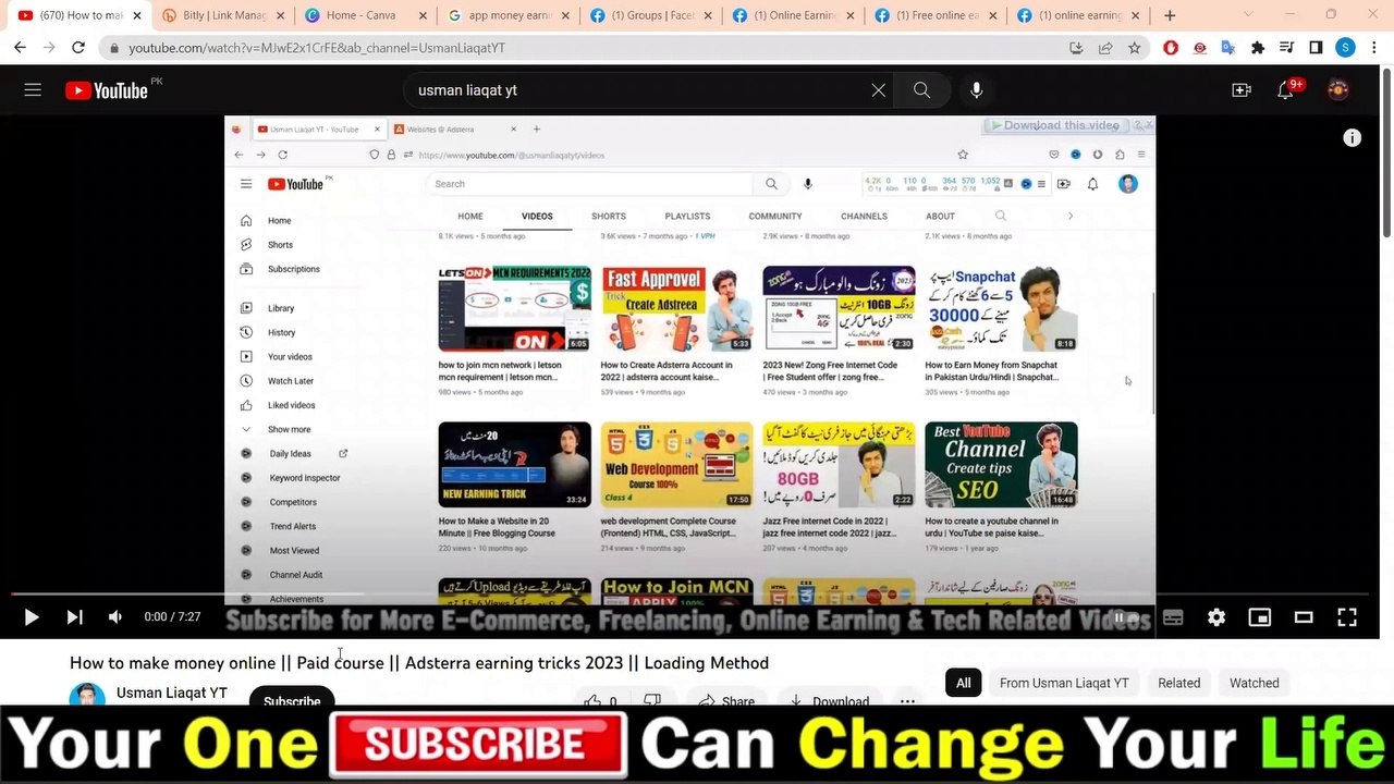 Adsterra earning tricks | Clickable image 30k views | Facebook Free Course