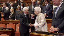 Mattarella in Senato per il 75^ anniversario della prima seduta