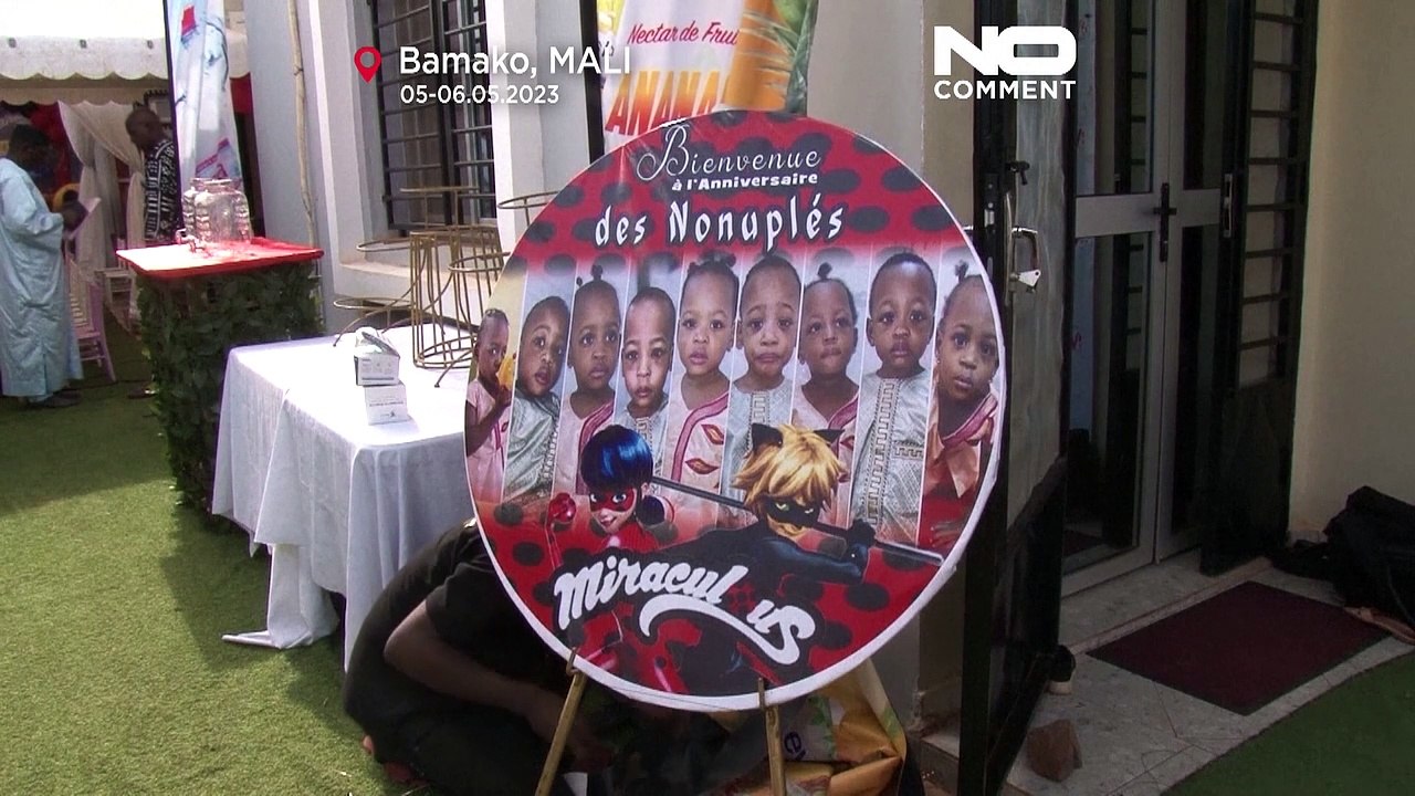 Malische Neunlinge feiern zweiten Geburtstag