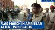 Amritsar: Police conducts flag march after two blasts rocked the holy city | Oneindia News
