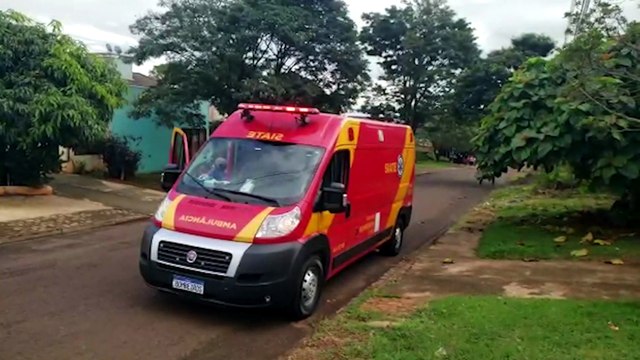 Ferido com faca, jovem é socorrido pelo Corpo de Bombeiros no Cascavel Velho