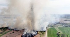 Pasture Burn Forms Tornado of Fire