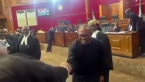 Labour Party presidential candidate, Peter Obi present at the presidential election pre-hearing trial (video)