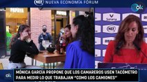 Mónica García propone que los camareros usen tacómetro para medir lo que trabajan como los camiones