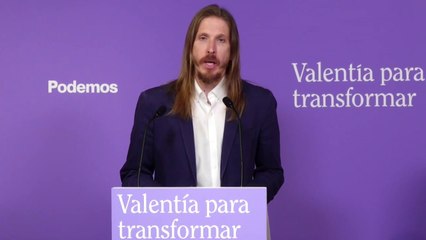 Podemos tacha de "infamia" los avales anunciados por Sánchez para la compra de vivienda