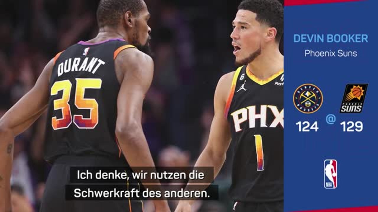 Durant über Booker: 'Wir werden noch besser werden'