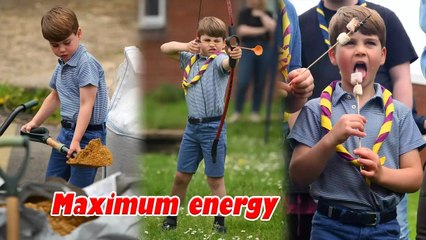 Prince Louis appeared full of energy at the Big Help Out event