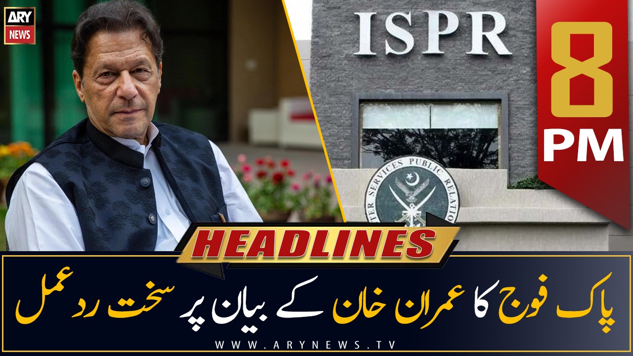 ARY News | Headlines | 8 PM | 8th May 2023