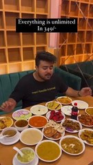 Unlimited veg n non-veg buffet only 349- ♥️