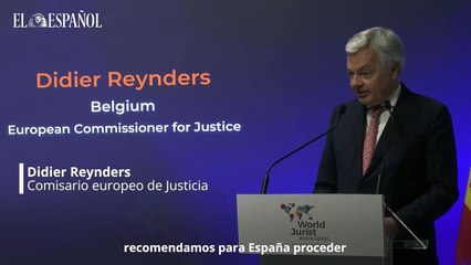 Reynders pide ante el Rey la renovación del CGPJ