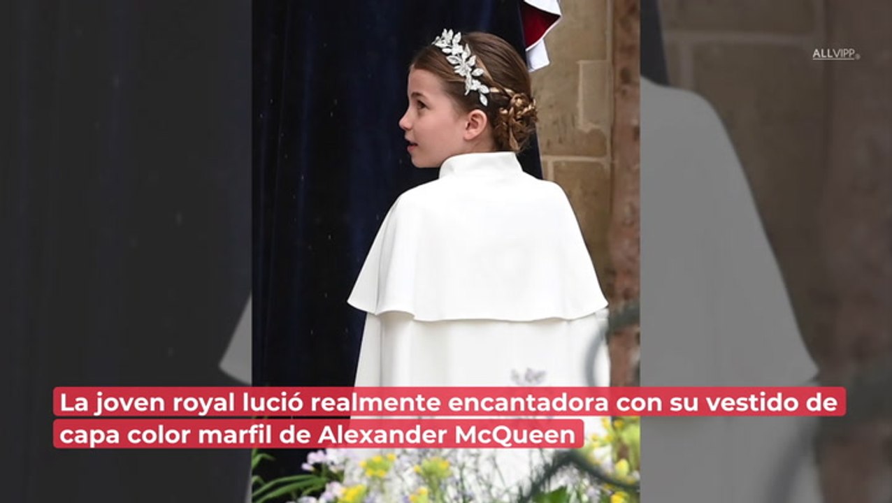 ¡Idéntica a la reina Isabel II! La princesa Charlotte roba todas las miradas en coronación