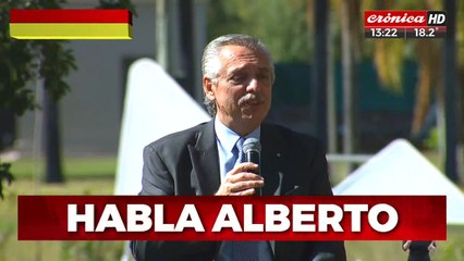 Alberto Fernández: "Hay voces que ponen en riesgo la democracia"