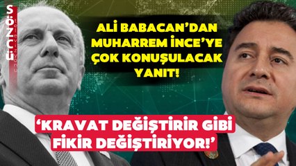 Muharrem İnce'nin Gündem Olan Çağrısına Ali Babacan'dan Tarihi Yanıt!