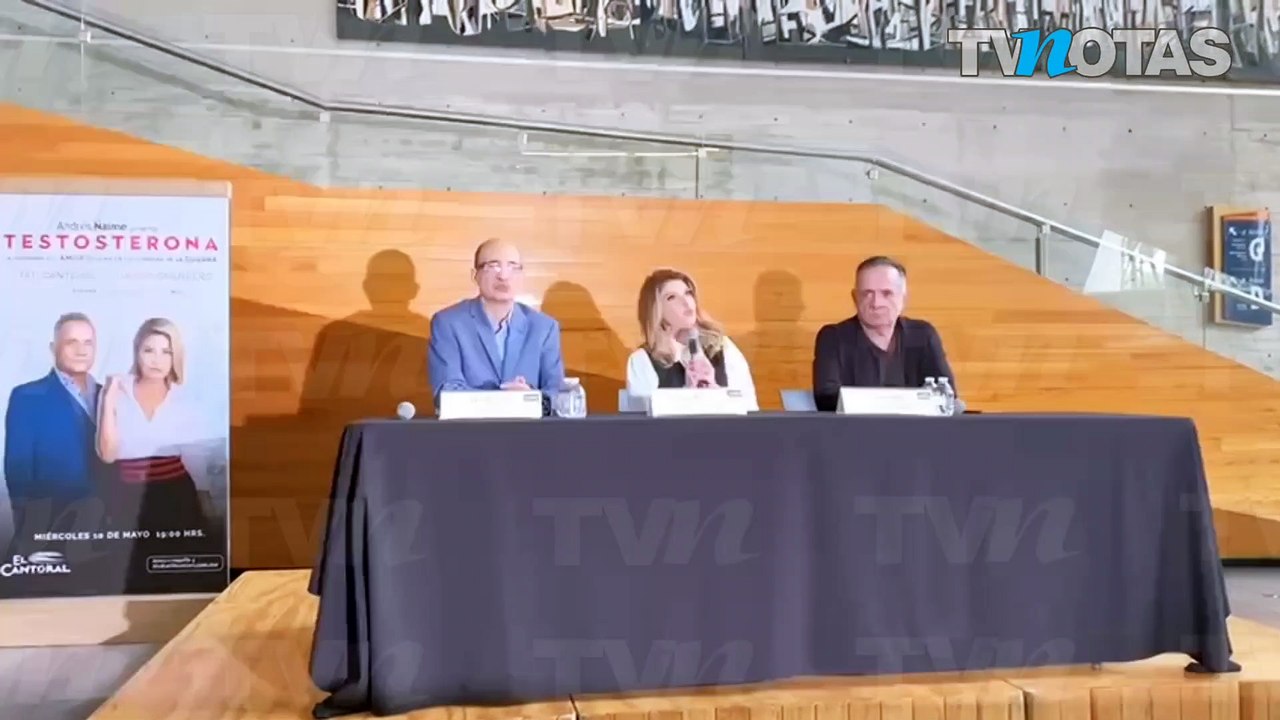 Itatí Cantoral y Álvaro Guerrero presentan 'Testosterona'
