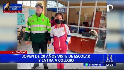 Huancayo: Mujer finge ser escolar para ingresar al colegio José Carlos Mariátegui