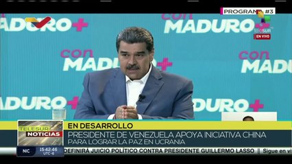 Pdte. Nicolás Maduro reconoce esfuerzos de Xi Jinping para levantar la bandera de la paz en Ucrania