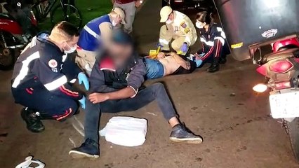 Colisão de trânsito deixa dois feridos na Av. Tancredo Neves