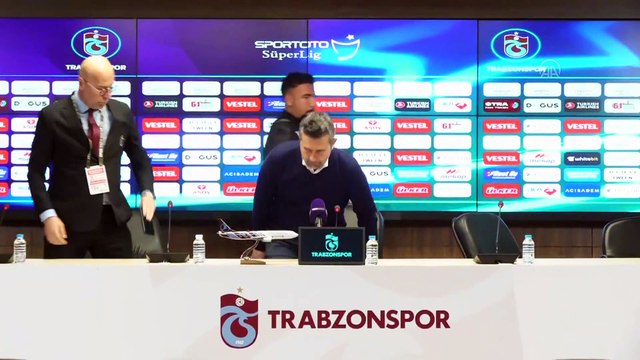 TRABZON - Trabzonspor-MKE Ankaragücü maçının ardından