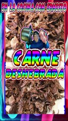 CARNE EN SU JUGO DESHEBRADA como obtener deshebrada en 10 minutos multiusos  #masterchef #foodie