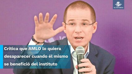 Ricardo Anaya hace un llamado para defender al INAI de igual forma que al INE