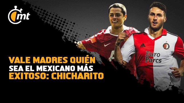 Que haga más goles, Chicharito felicita a Santiago Giménez
