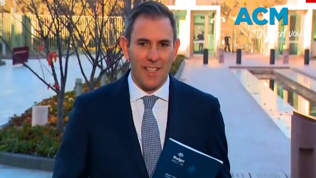 Treasurer Jim Chalmers addresses the media as he prepares to hand down the budget today