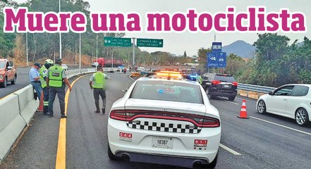 Muere una motociclista tras accidentarse en La Pera Cuautla
