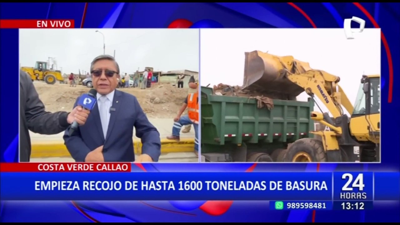 Callao: Gobierno realiza el recojo de más de mil toneladas de basura