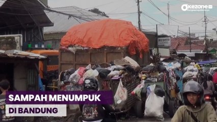 Sampah di Sejumlah TPS di Bandung Menumpuk Akibat Terkendala Pengangkutan