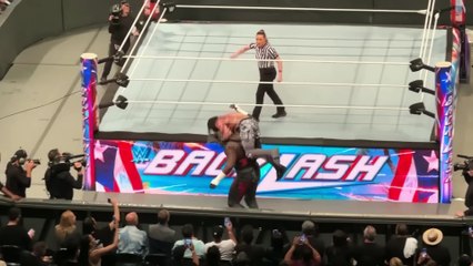 Seth Rollins vs Omos (WWE Backlash Highlights)