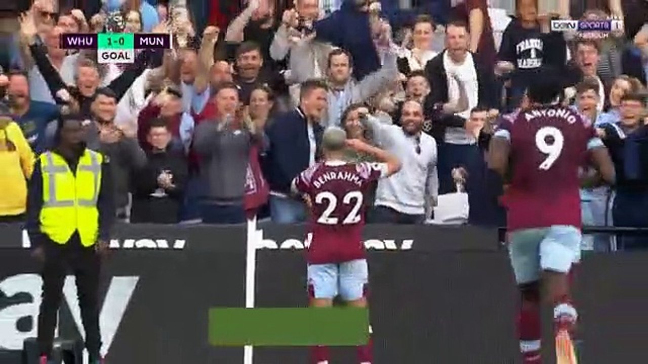 هدف سعيد بن رحمه الرائع في مرمي مانشستر يونايتد بالدوري الانجليزي