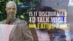 Live Is it Discouraged to Talk while Eating? - Dr Zakir Na