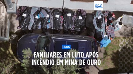 Familiares de luto após incêndio em mina de ouro