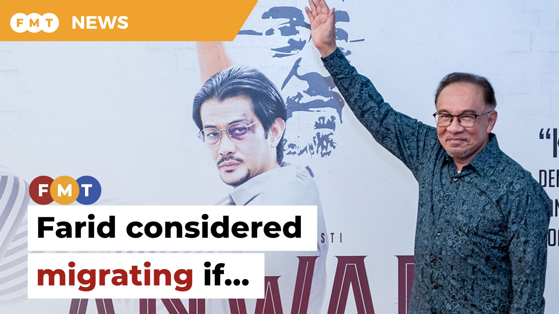 ⁣Actor playing Anwar in film mulled leaving country