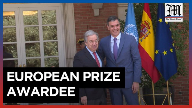 UN Secretary-General Antonio Guterres meets Spanish PM Pedro Sanchez in Madrid