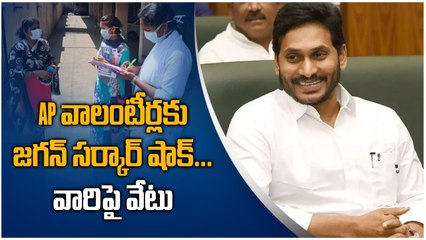 Andhra Pradesh వాలంటీర్లకు జగన్ సర్కార్ షాక్...వారిపై వేటు | Telugu OneIndia