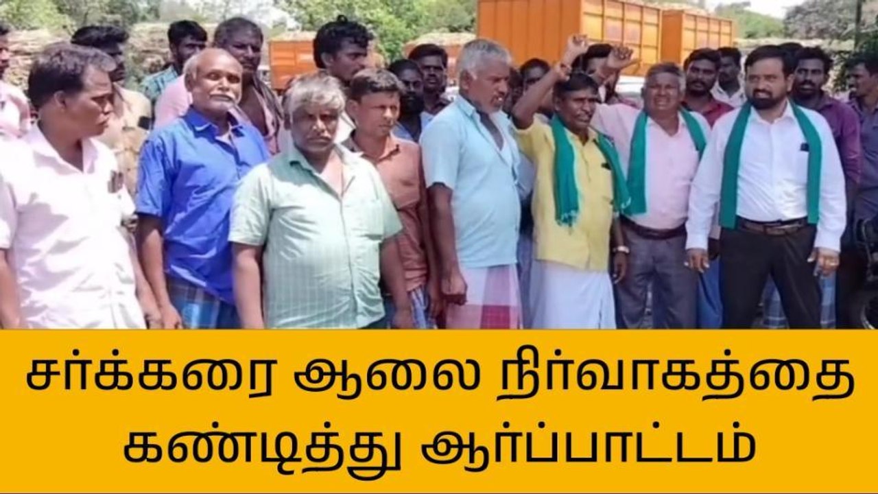 செய்யாறு: கரும்பு விவசாயிகள் சங்கத்தினர் ஆர்ப்பாட்டம்!