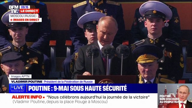 Vladimir Poutine, président de la Fédération de Russie: Nous avons repoussé le terrorisme international