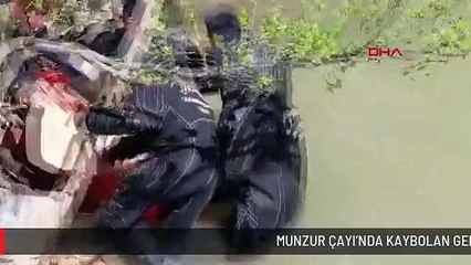 MUNZUR ÇAYI'NDA KAYBOLAN GENÇLERDEN AMCA BULUNDU, YEĞENİ ARANIYOR