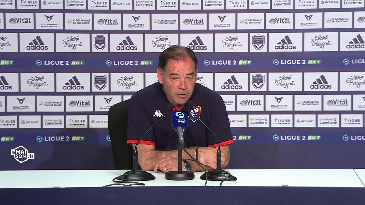 J34 Ligue 2 BKT : la réaction de Stéphane Moulin après Girondins de Bordeaux 1-0 SMCaen
