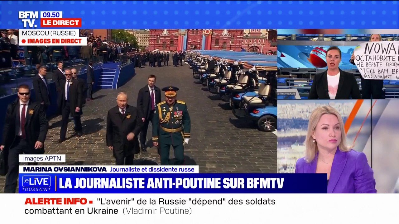 Pour Marina Ovsiannikova, journaliste et dissidente russe, "l'armée de Vladimir Poutine a été discréditée"