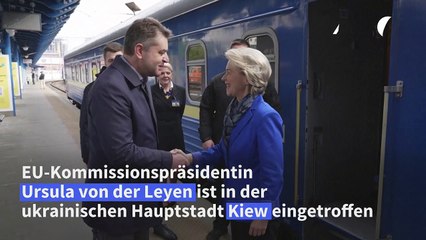 Von der Leyen am Europatag in Kiew eingetroffen