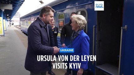 EC President Ursula von der Leyen in Kyiv for talks with President Zelenskyy