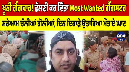 ਖੂਨੀ ਗੈਂਗਵਾਰ! Most Wanted ਗੈਂਗਸਟਰ ਦਾ ਗੋਲੀਆਂ ਮਾਰ ਕੇ ਕਤਲ, ਬਹਿਸ ਨੇ ਧਾਰਿਆ ਖੂਨੀ ਰੂਪ! |OneIndia Punjabi