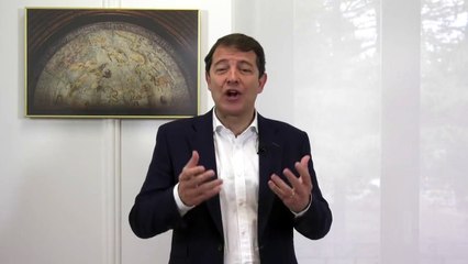 El presidente de la Junta, Alfonso Fernández Mañueco, felicita el Día de Europa, este martes.